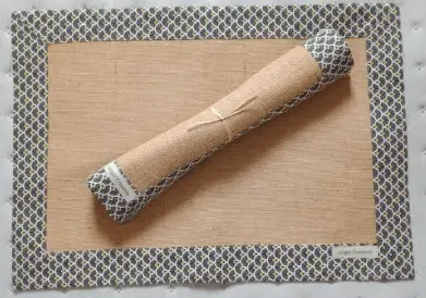 Set de table jute wax "Moutarde"